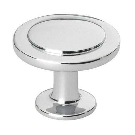 GLIDERITE HARDWARE 1-1/4 in. Polished Chrome Round Ring Cabinet Knob, 25PK 80960-PC-25